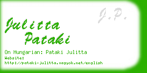 julitta pataki business card